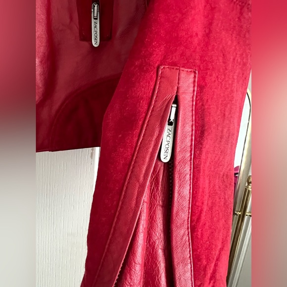Red Zac Posen by Target red leather jacket - Picture 2 of 3